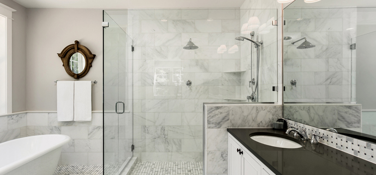 bathroom shower door installation in Miramar